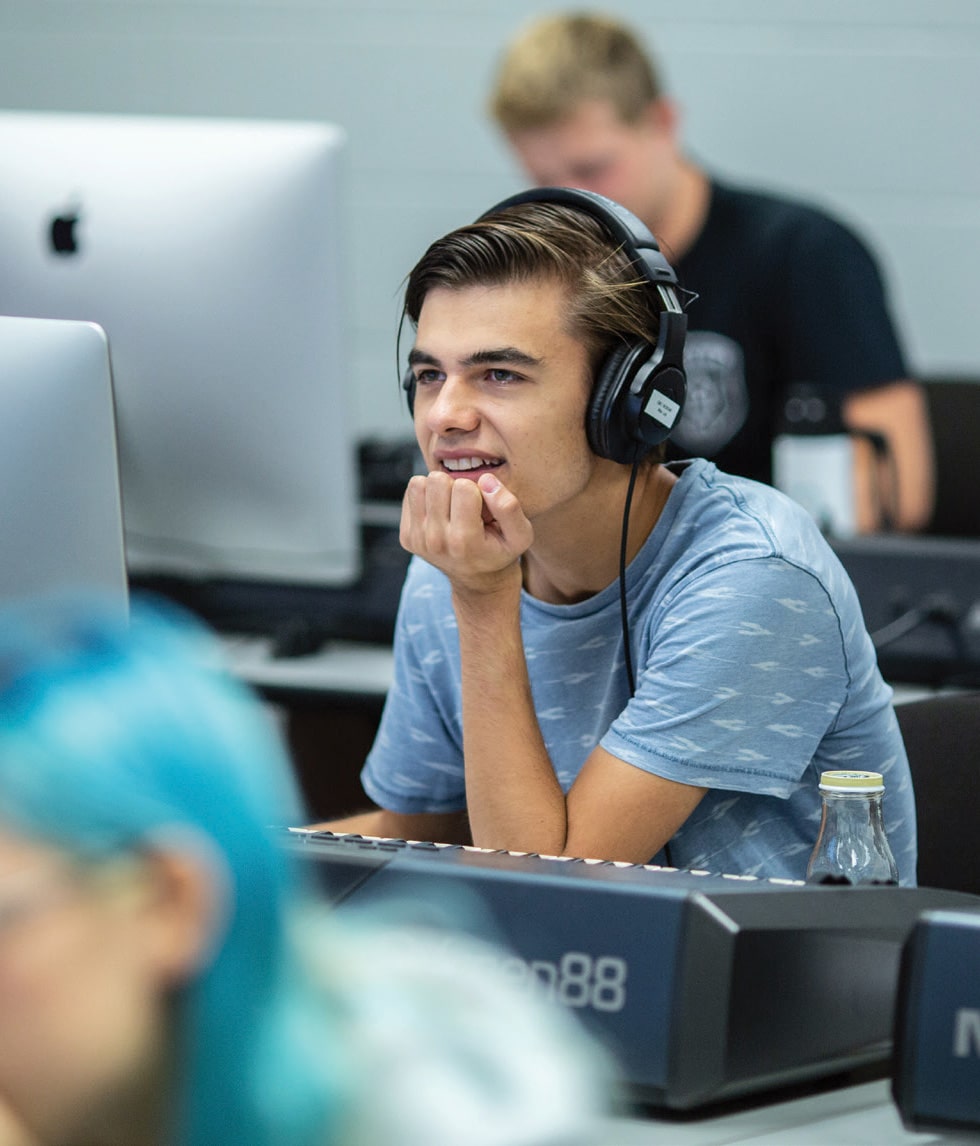 Picture Of Student In Computer Lab
