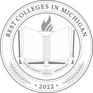 Intelligent Best Colleges in Michigan Badge