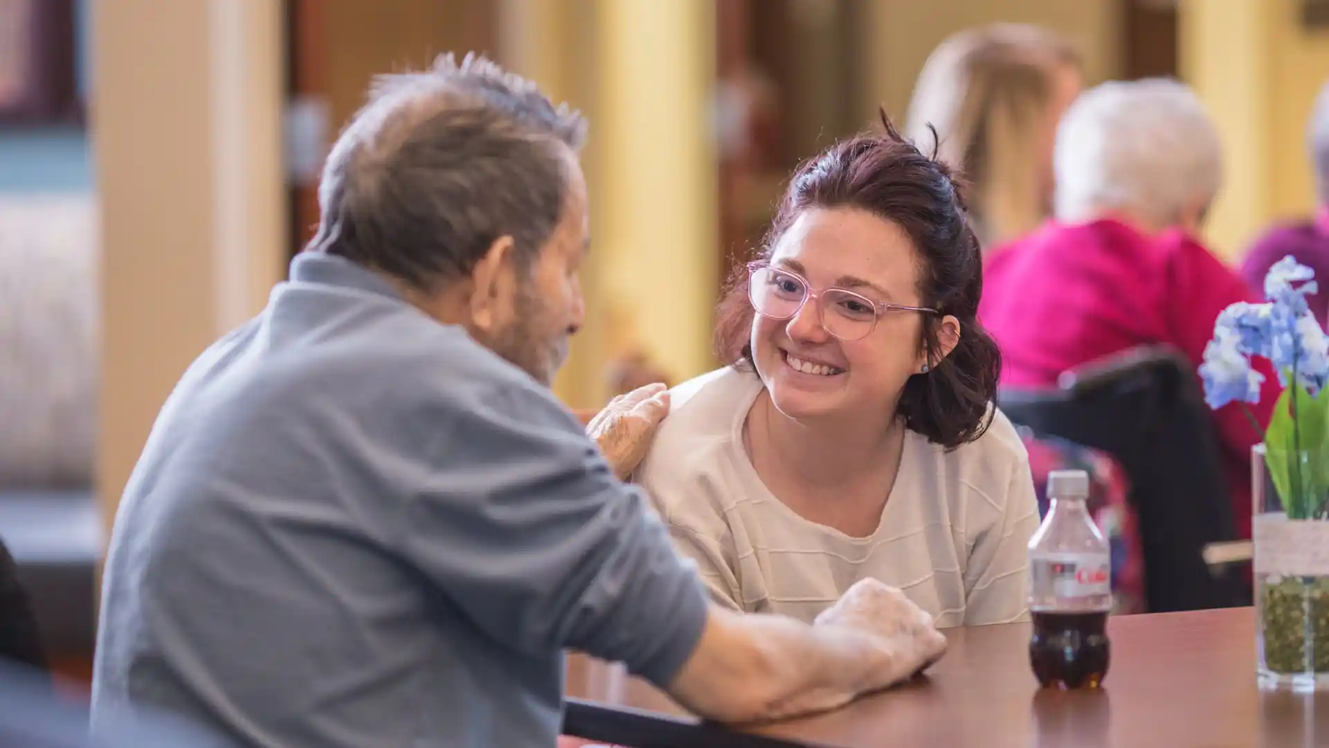 Human Services student serving in the community.