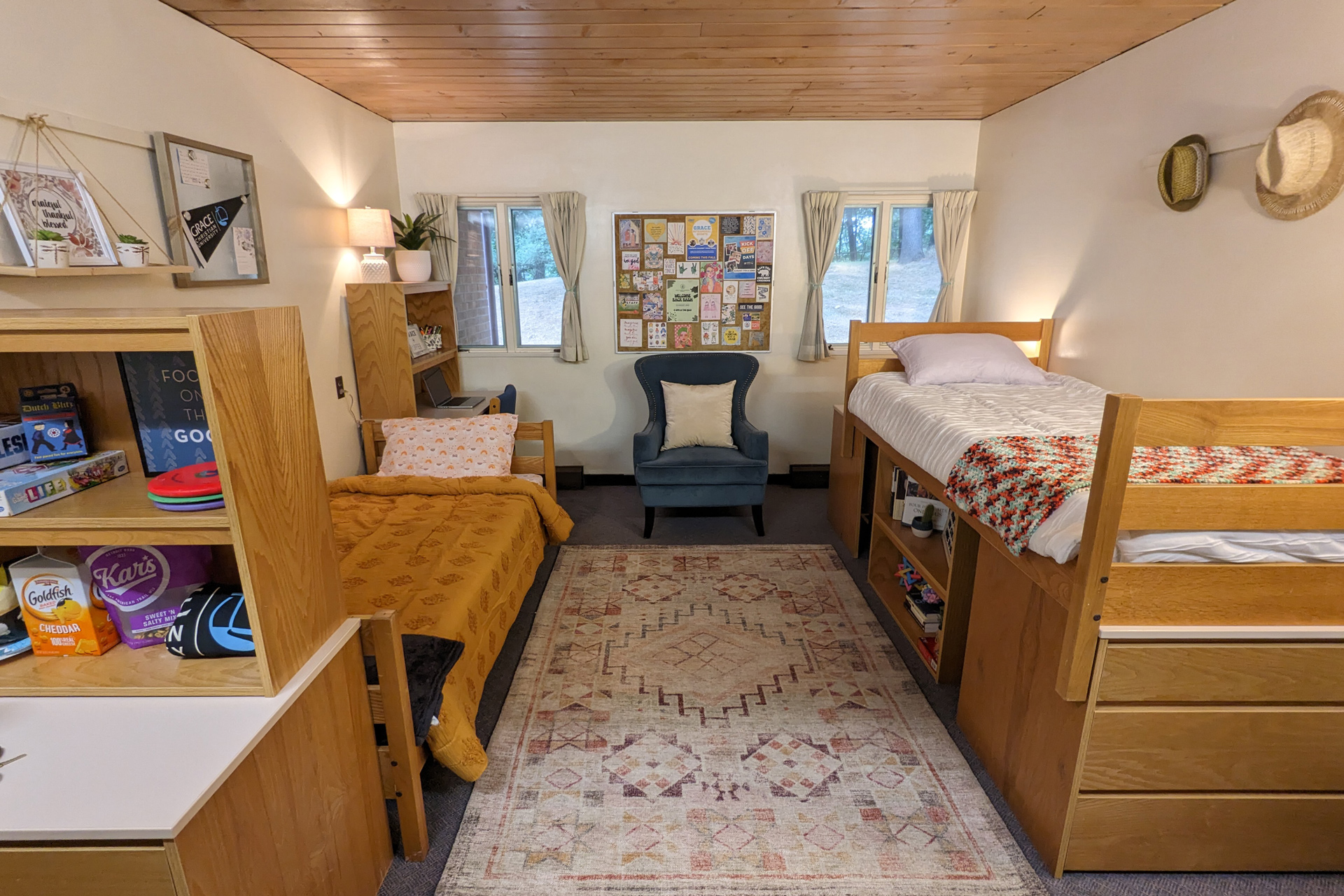 Interior view of a Dorm Room at Grace Christian University