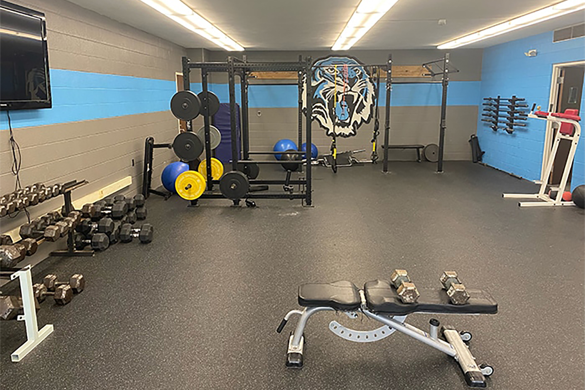 Interior View of the Fitness Center / Weight Room.