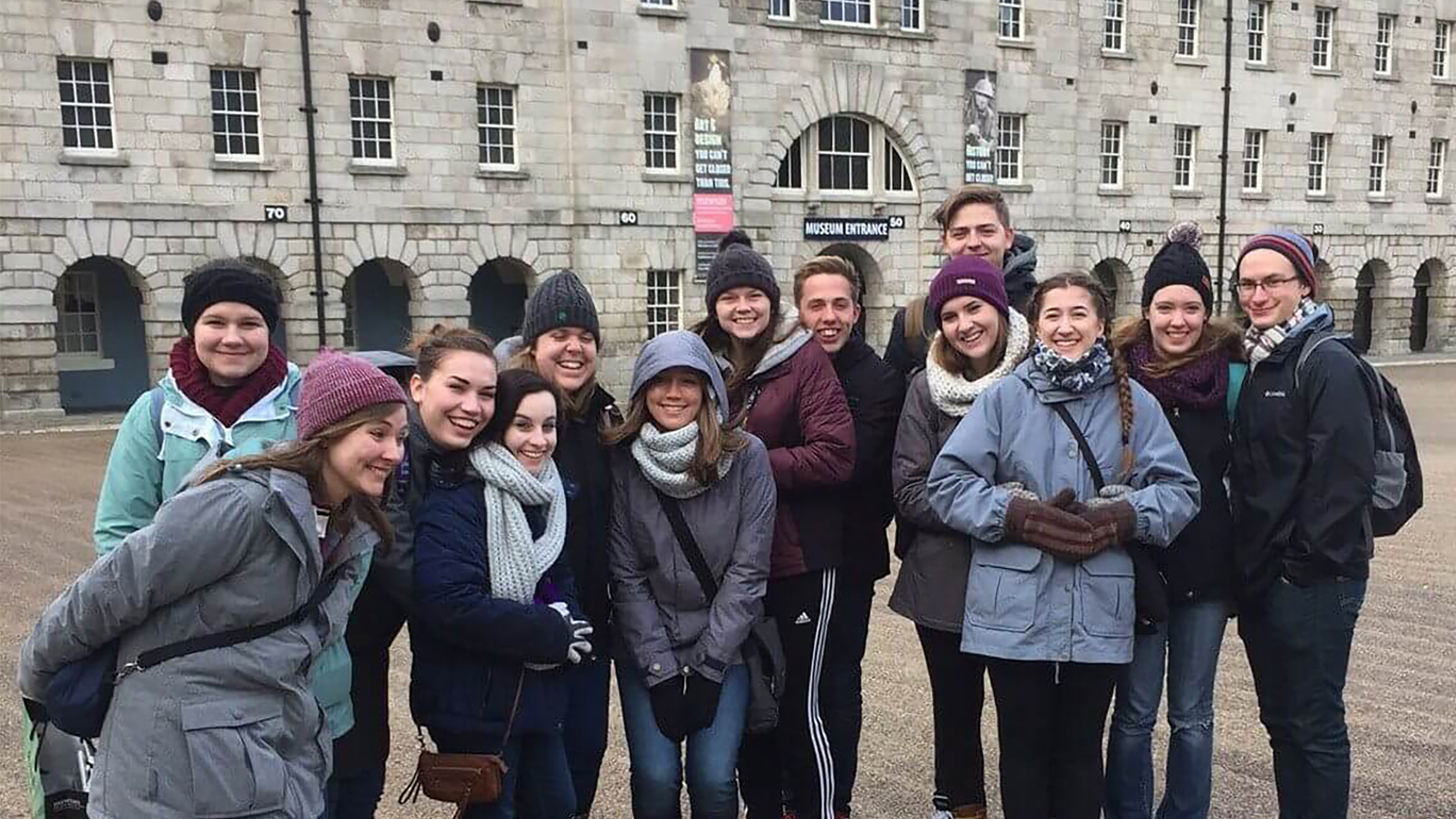 A group of Grace students in Dublin, Ireland