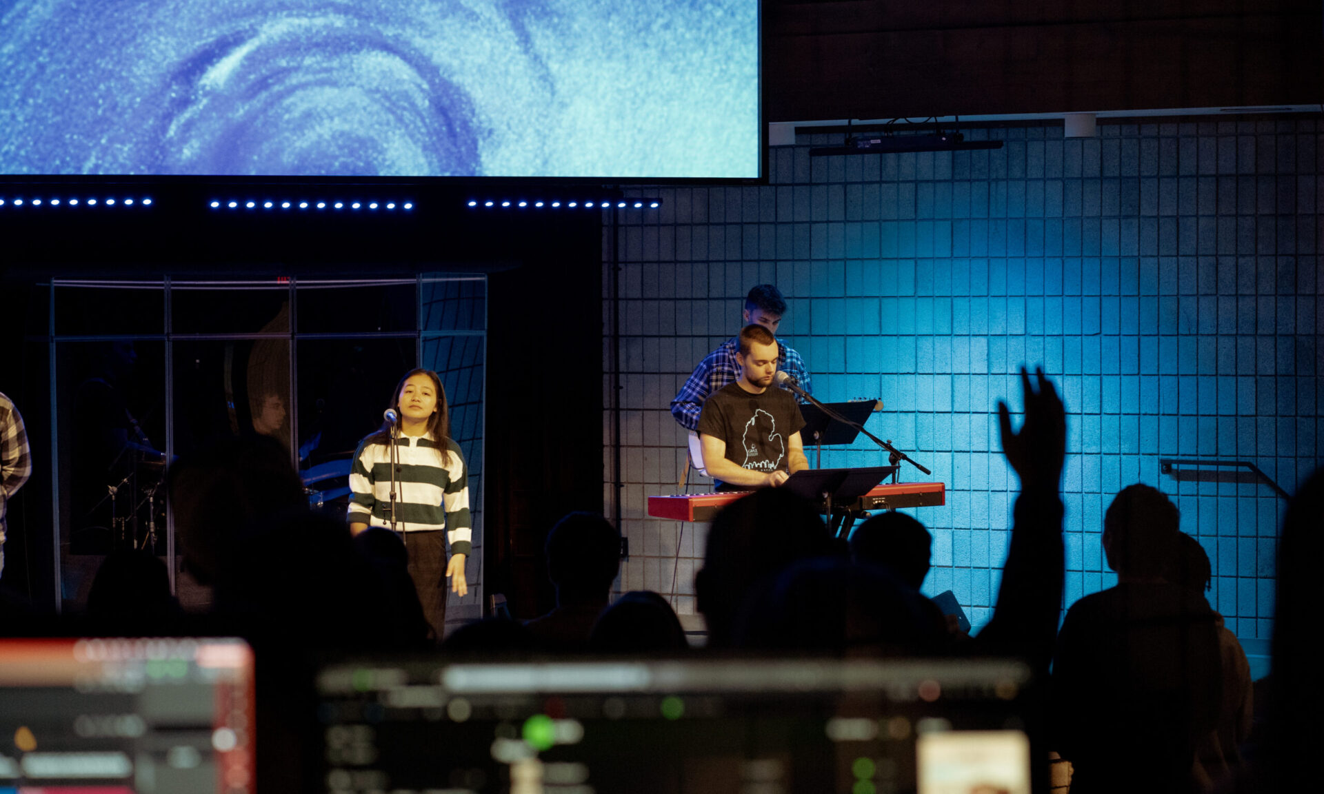 Grace Worship Team in Baker Chapel