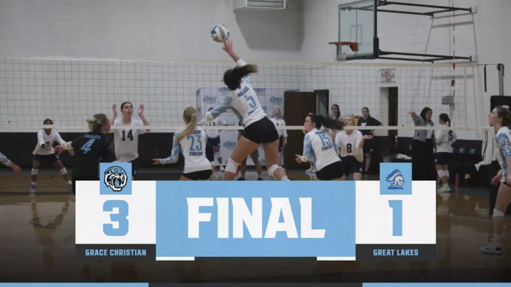 Grace Women's Volleyball Crushes Crusaders at Home