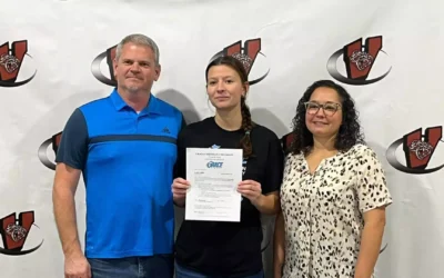 Vestaburg’s Layla Addis Signs with Grace Track & Field