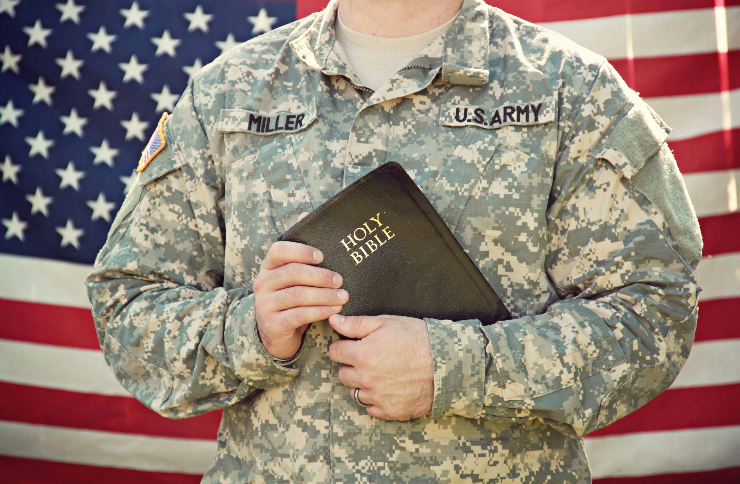 Military-student-with bible 
